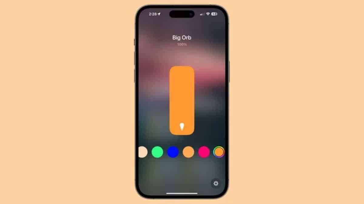 Boutons lumières pour l'application Maison iOS 17