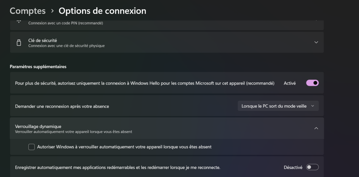 windows 11 moment 3 detection présence