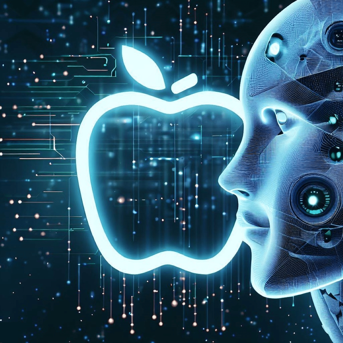 illustration apple intelligence artificielle pomme