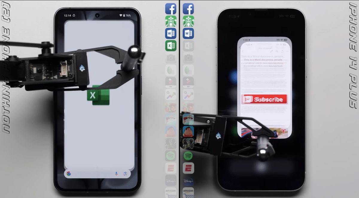 nothing phone 2 vs iphone 14 plus