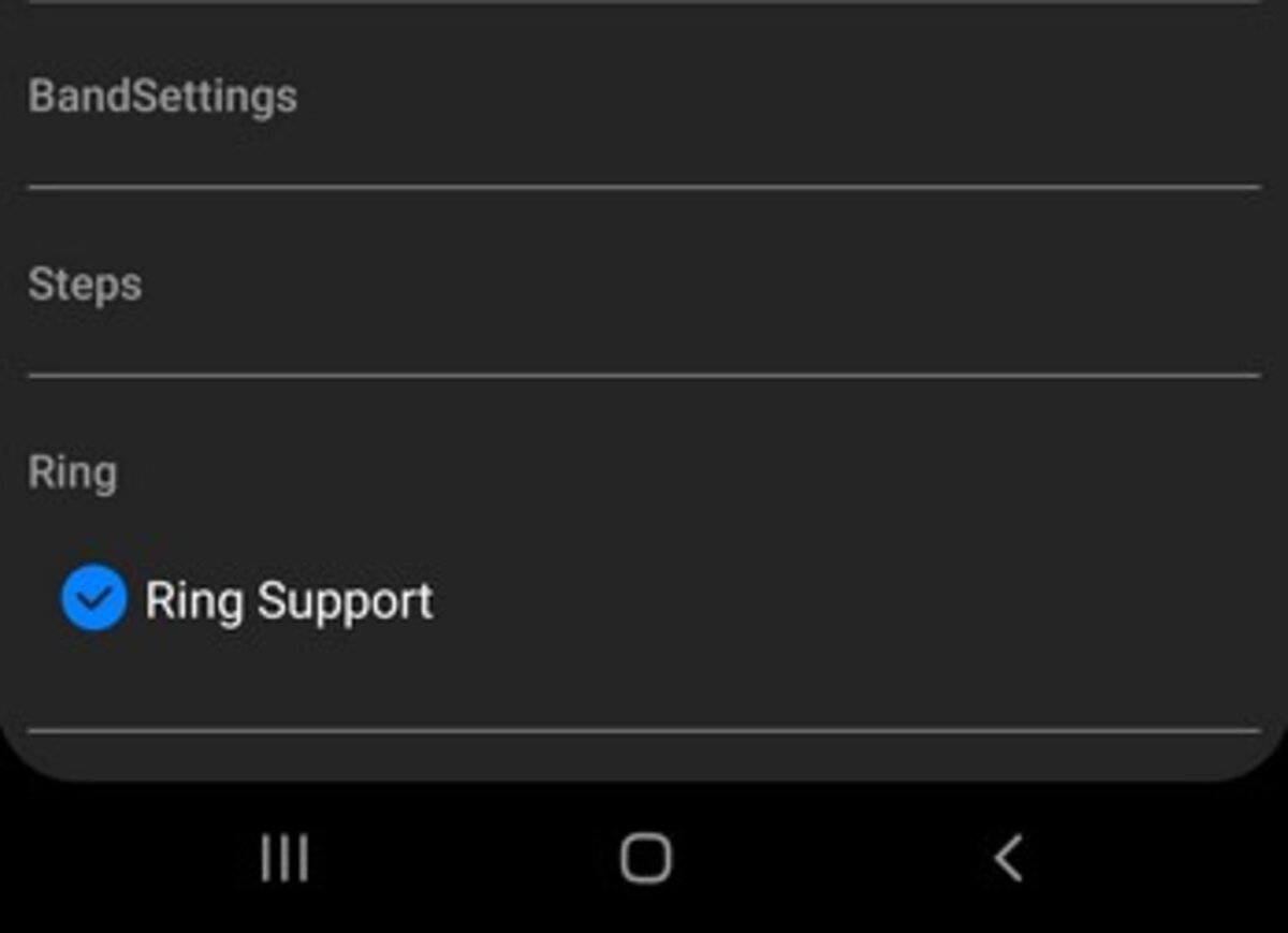 Support Ring application Samsung