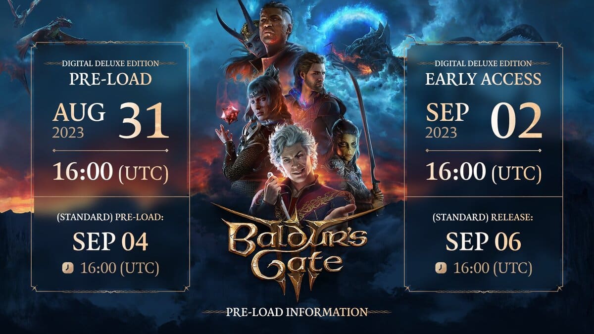 Date de sortie Baldur's Gate 3 PlayStation 5