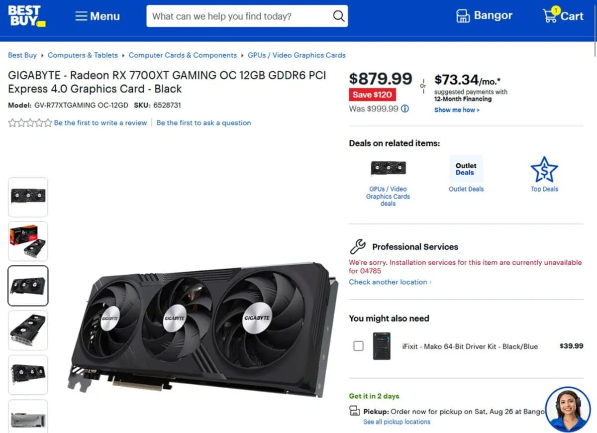 Radeon RX 7700 XT BestBuys