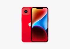 iPhone 14 Rouge avec une seule caméra