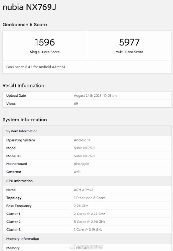 Qualcomm Snapdragon 8 Gen 3 benchmark