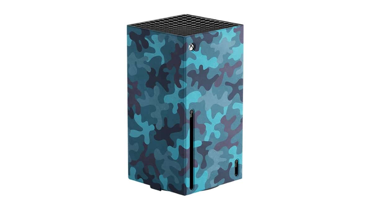 Xbox Series X avec habillage Camo Minéral