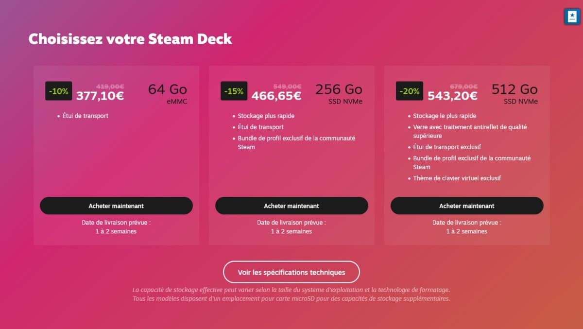 Steam Deck Valve Promotions