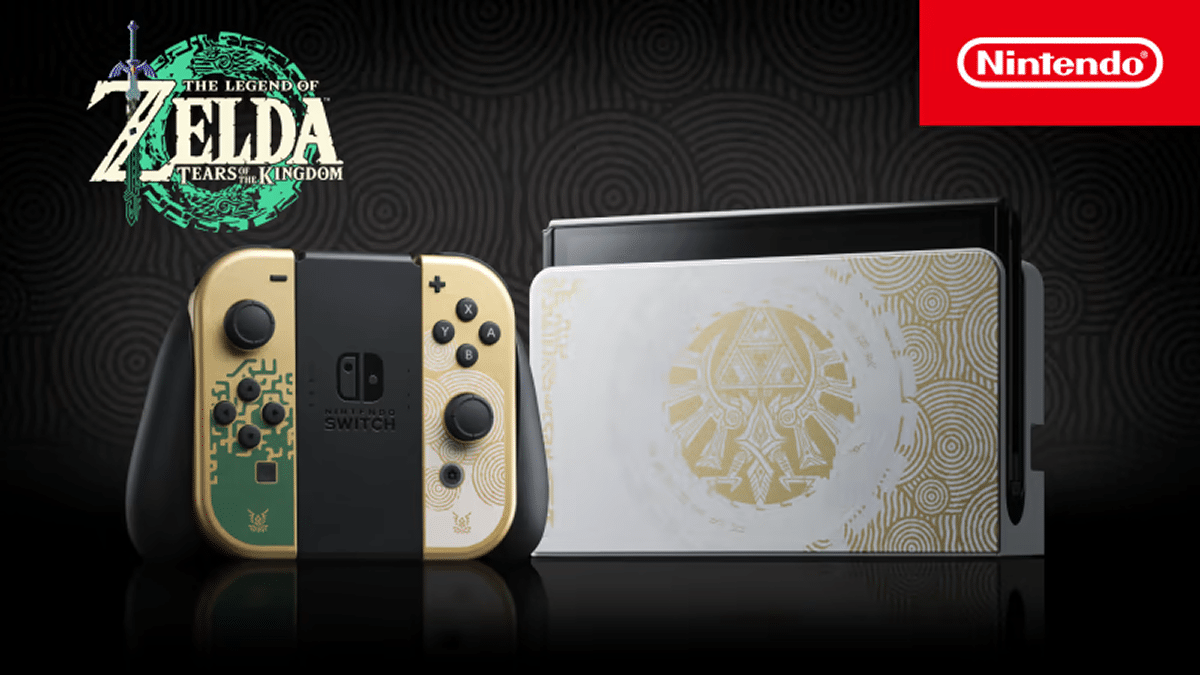 Nintendo Switch OLED Legend Zelda Tears Kingdom Edition