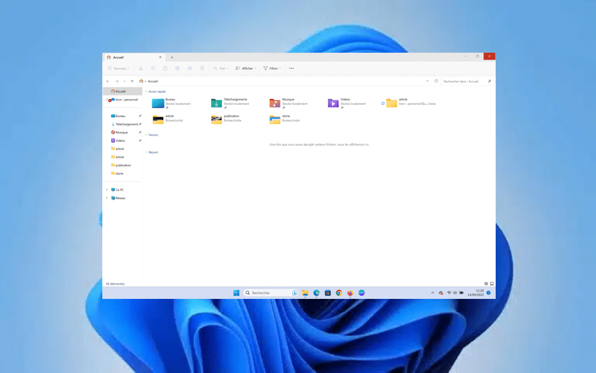 explorateur fichiers windows 11