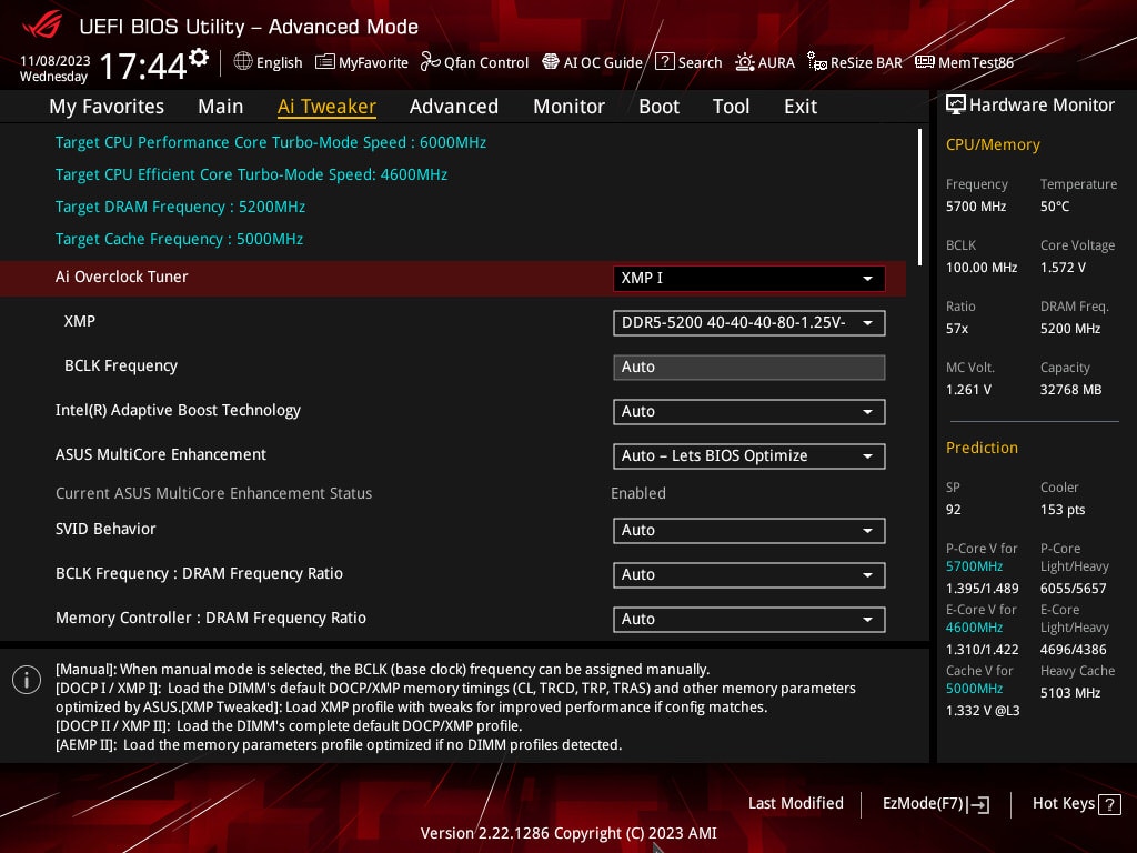 ASUS ROG Strix Z790-E Gaming WiFi II - BIOS