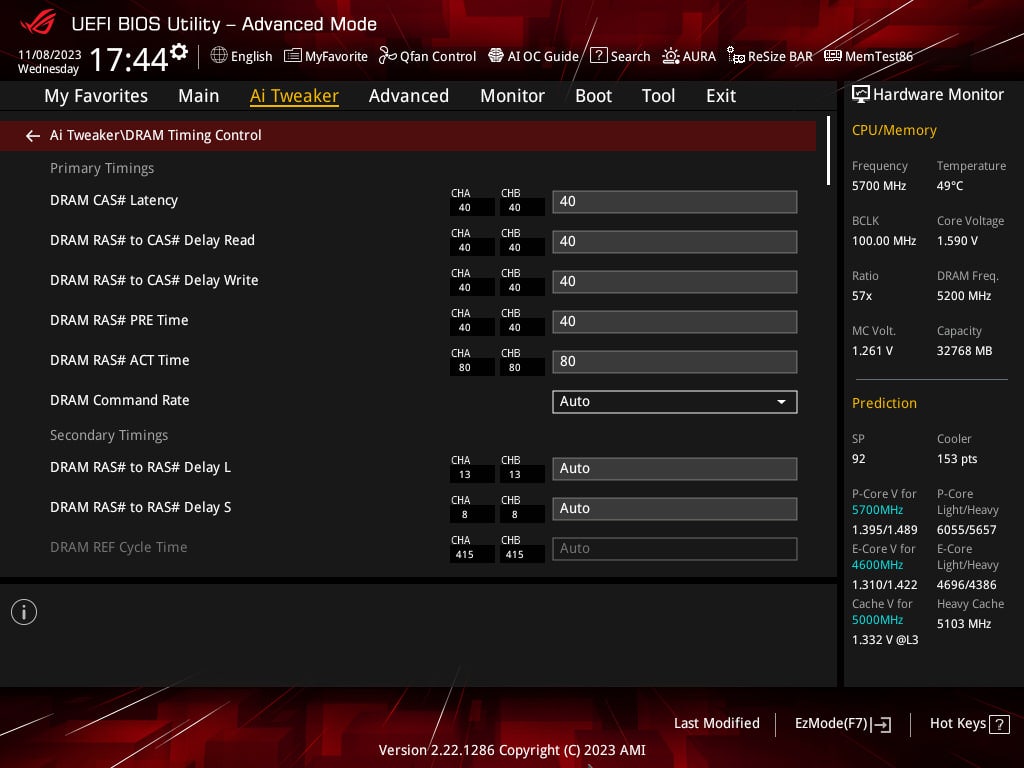 ASUS ROG Strix Z790-E Gaming WiFi II - BIOS