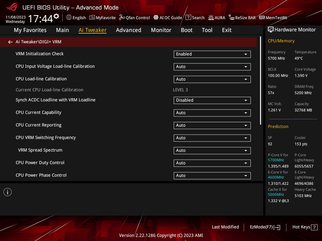 ASUS ROG Strix Z790-E Gaming WiFi II - BIOS