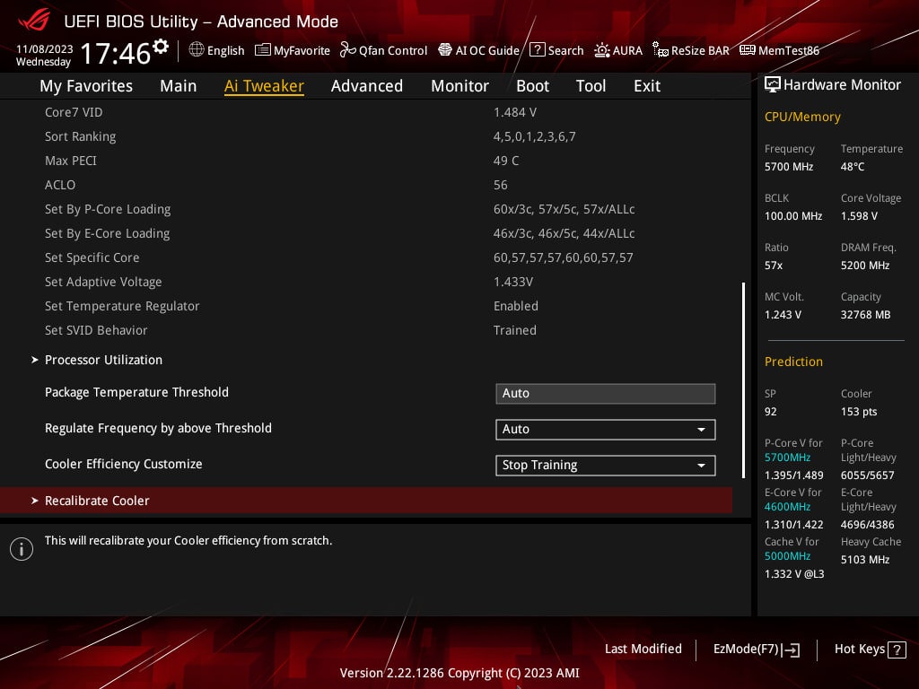 ASUS ROG Strix Z790-E Gaming WiFi II - BIOS