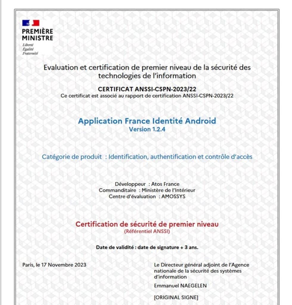 certification Application France Identité(1)