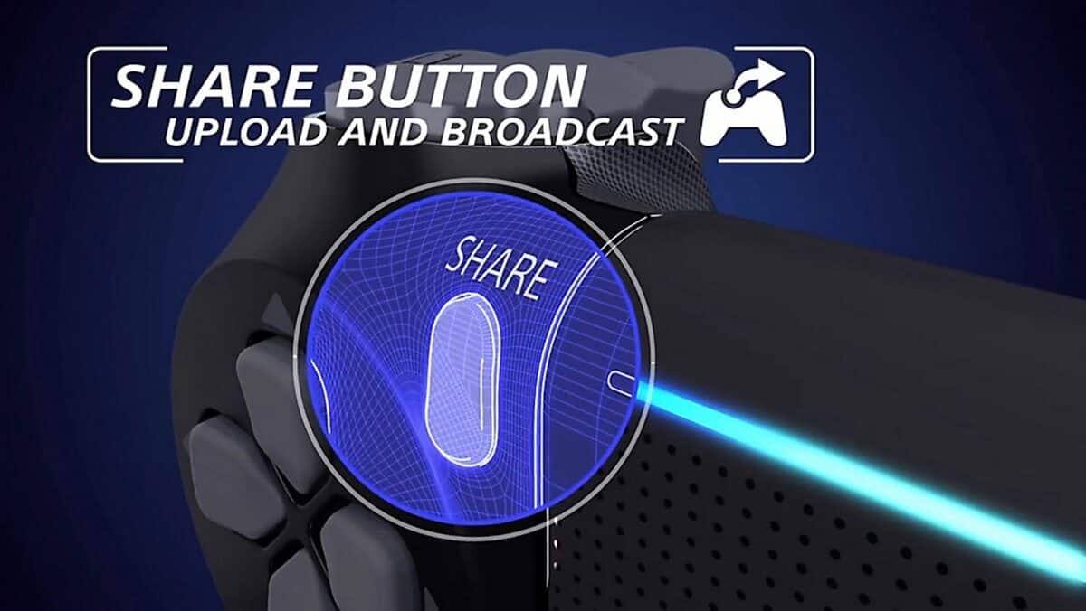 Bouton Share PS4