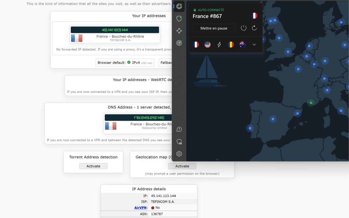 Fuite DNS NordVPN