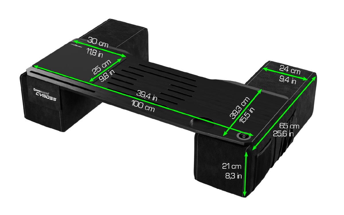 nerdytech couchmaster cyboss dimensions