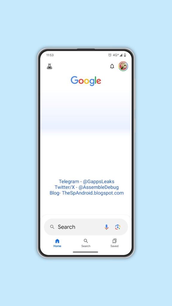 Image 1 : Google déplace sa barre de recherche, son app bien plus facile à utiliser  ?