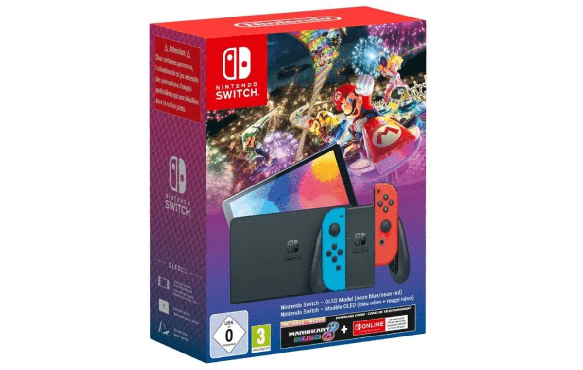 Pack Nintendo Switch OLED + Mario Kart Deluxe : offre incroyable pour le  Black Friday chez Cdiscount