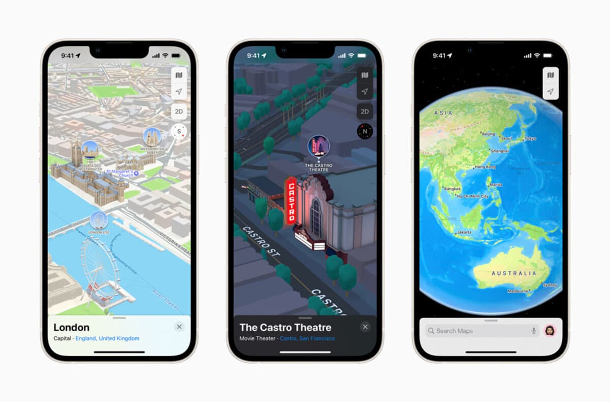 Apple maps vue detaillee villes(1)