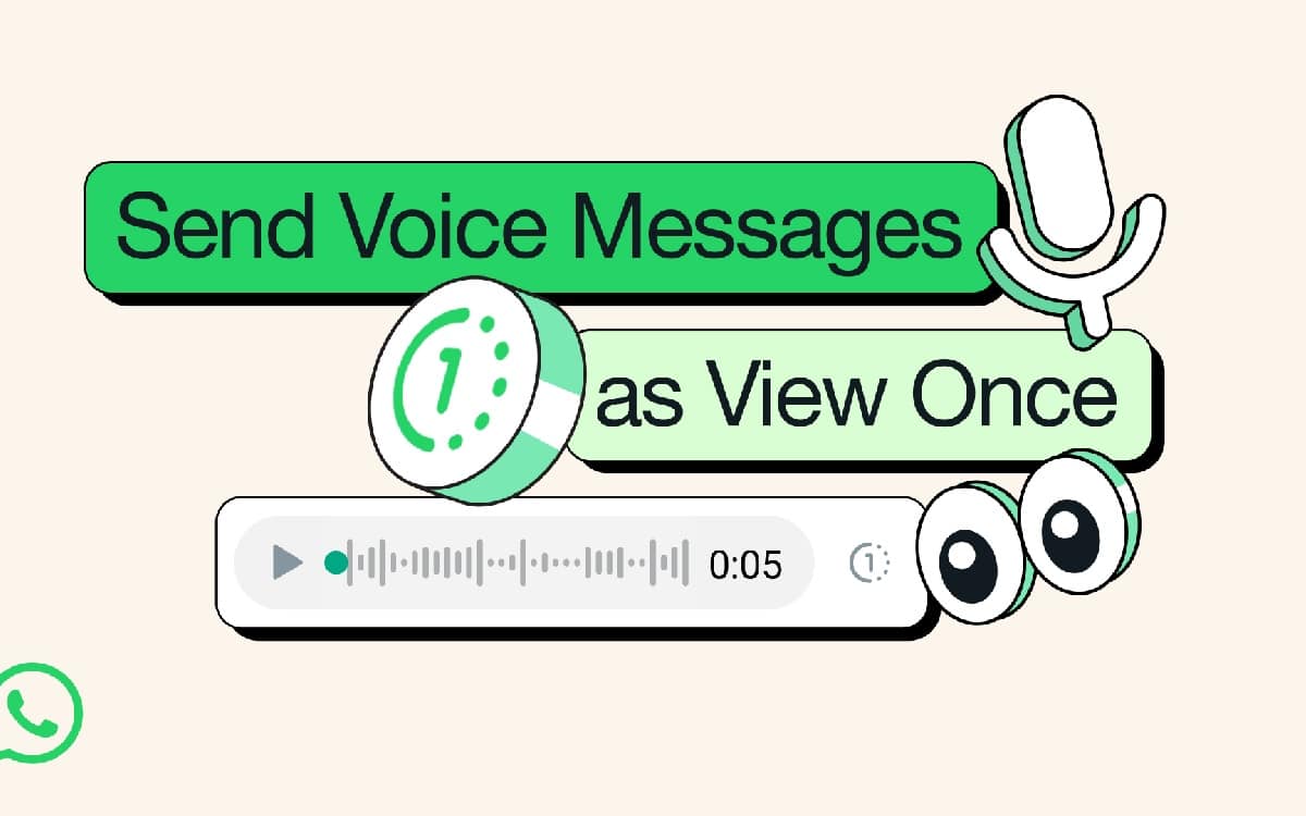 Message vocaux view once