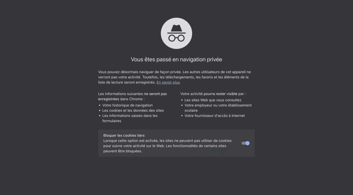 navigation privée c'est quoi