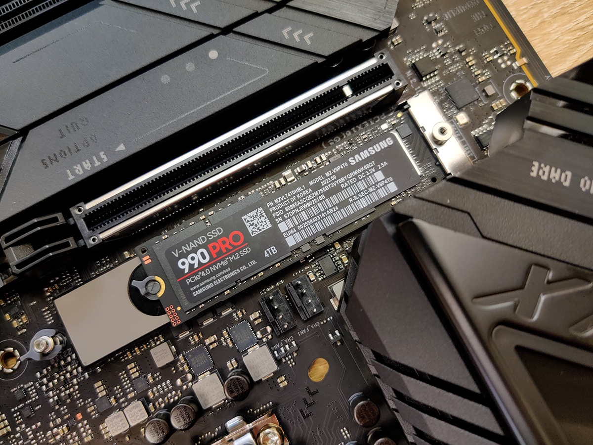 Samsung SSD 990 Pro NVMe M.2 Pcle 4.0, SSD Interne, Capacité 1 To