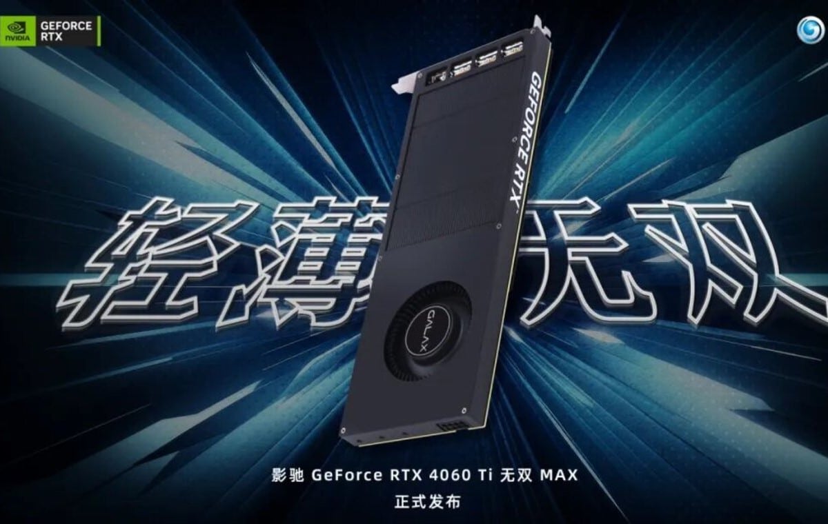 couv GeForce RTX 4060 Ti un slot