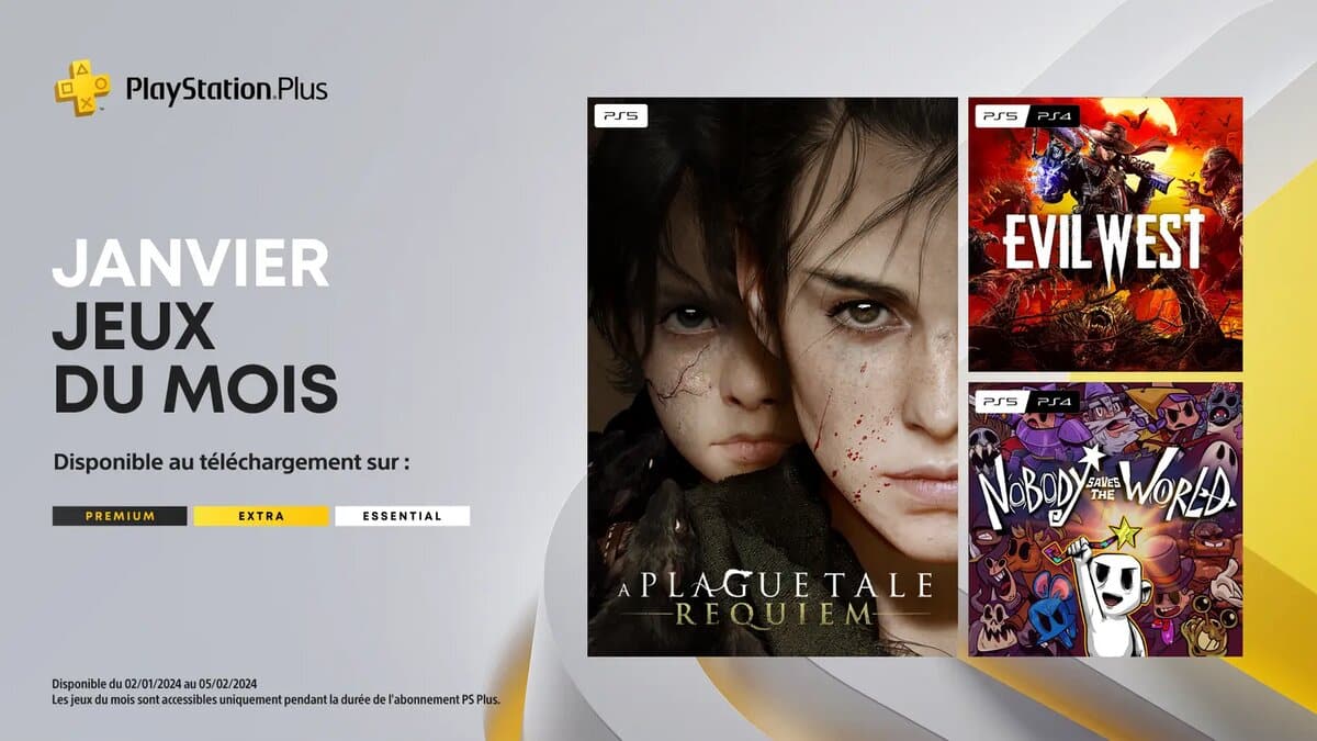 jeux PlayStation Plus janvier 2024 details