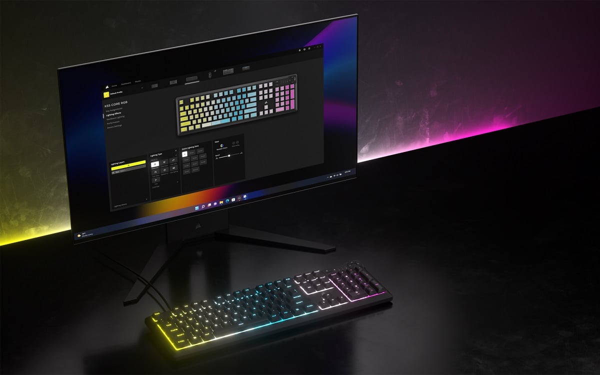 Corsair K55 CORE : un clavier gamer silencieux, résistant et à tout petit  prix