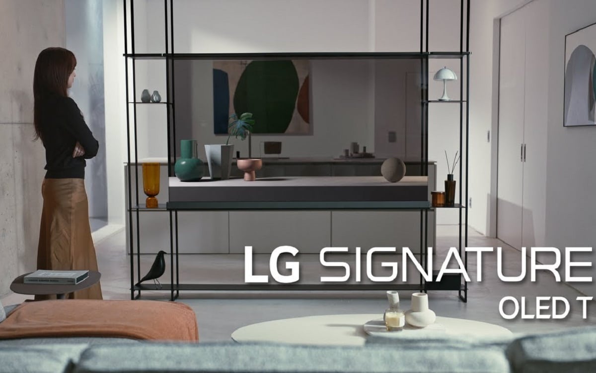 Nouvelle TV transparente LG Signature OLED T.