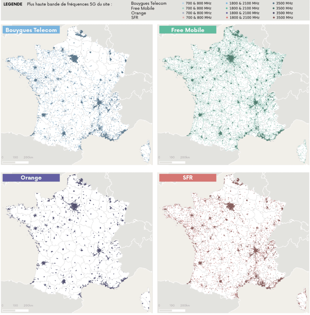 carte 5G de France