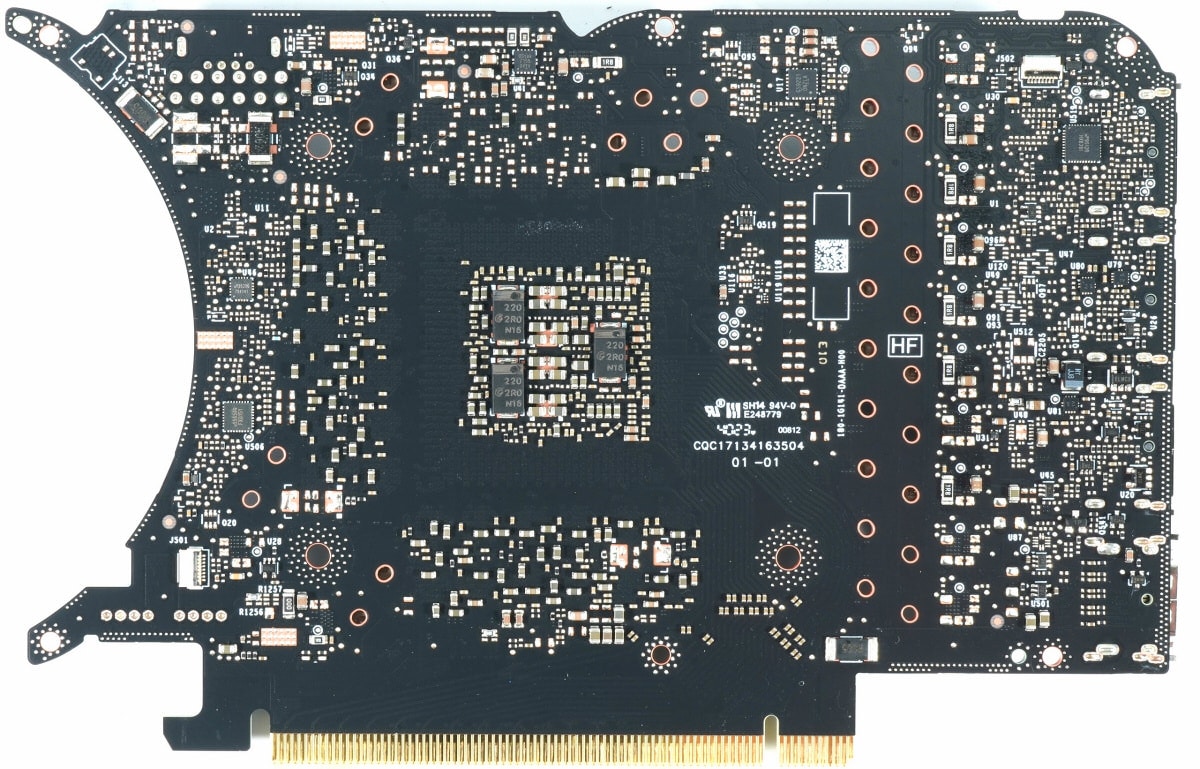 nvidia geforce rtx 4070 super pcb back