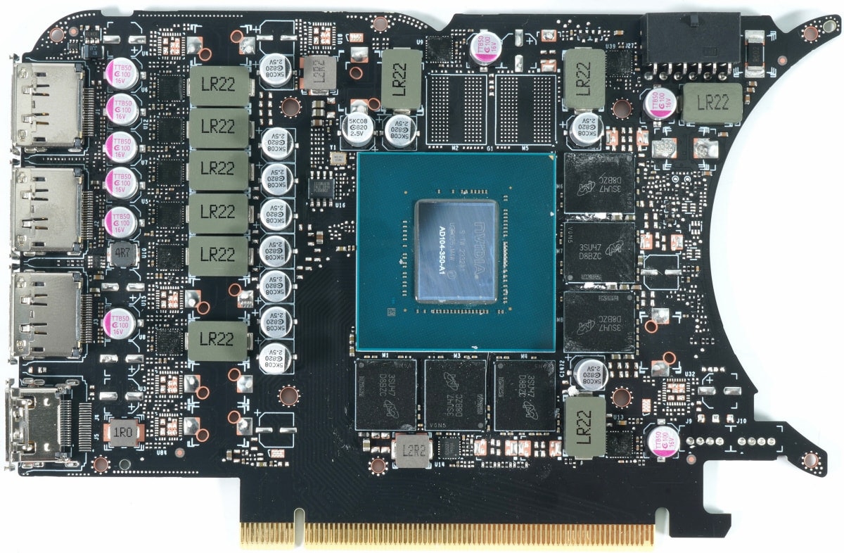 nvidia geforce rtx 4070 super pcb front