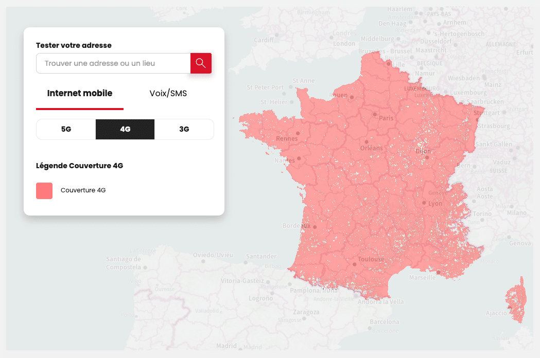 couverture 4G SFR