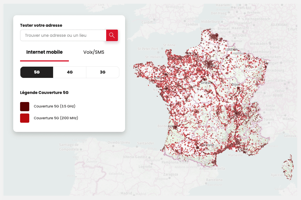 couverture 5G SFR