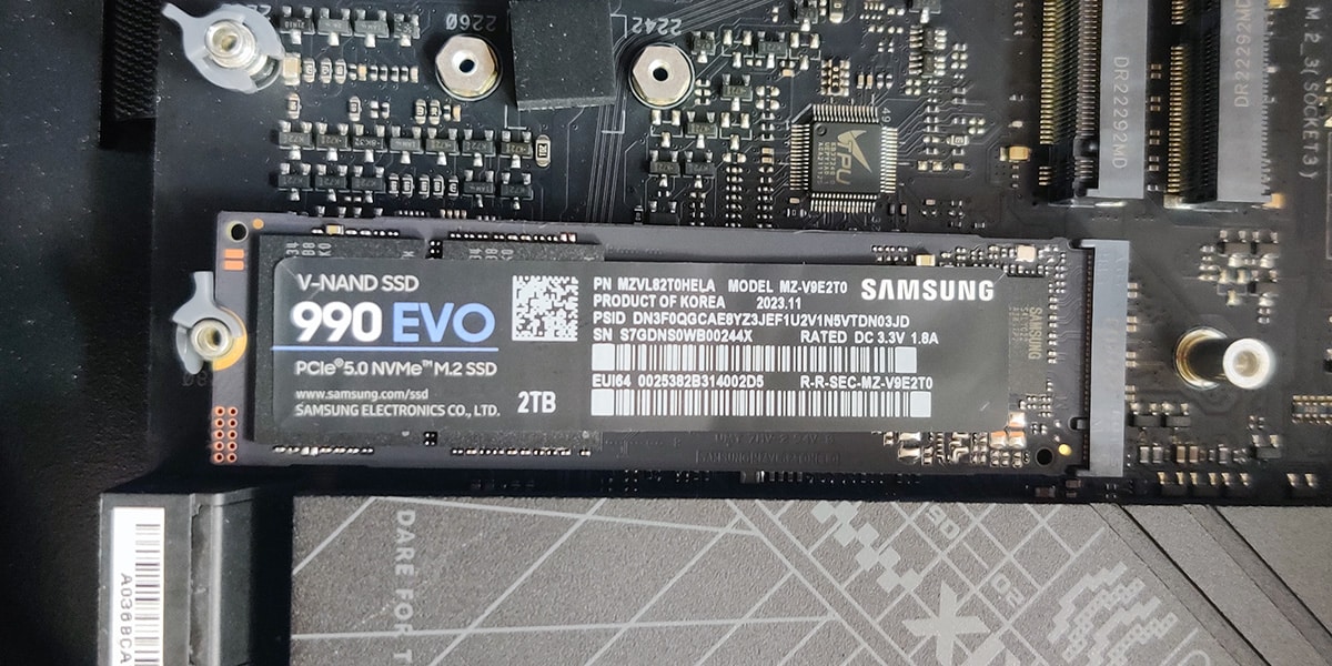 samsung 990 evo 2to slot m2