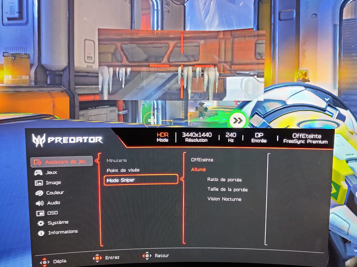 Acer Predator X75 zoom