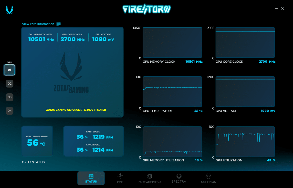 Zotac GeForce RTX 4070 Ti Super Trinity Black Edition Firestorm