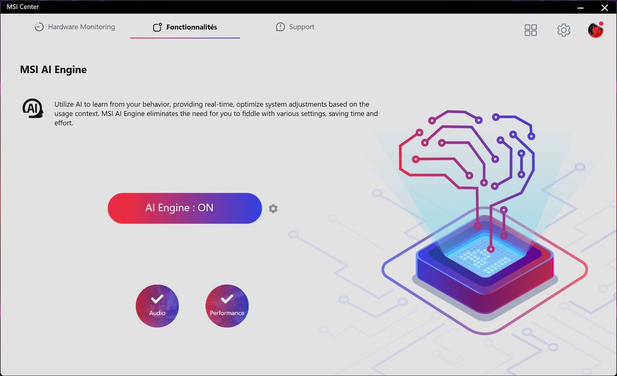 MSI Center AI Engine