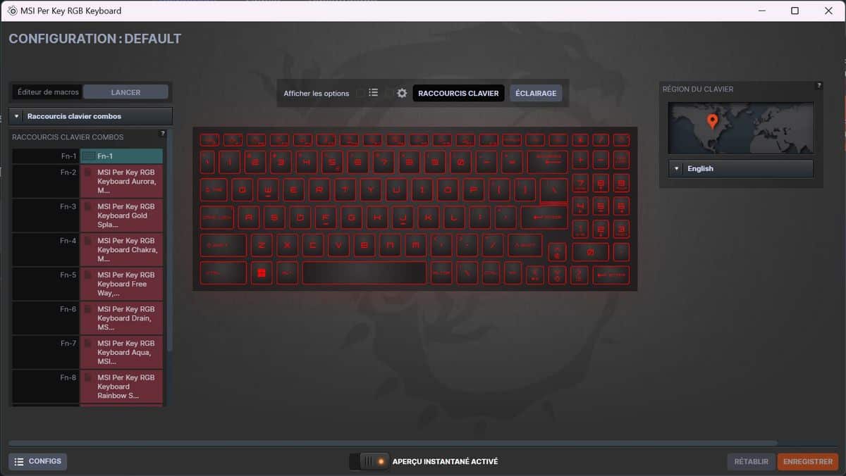 MSI Keyboard RGB