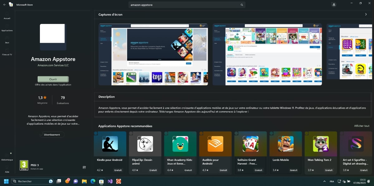 Amazon Appstore Windows 11