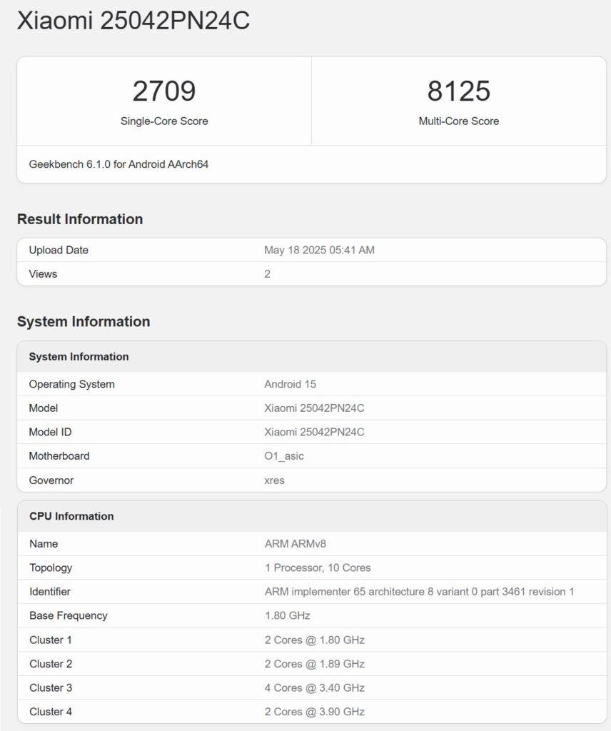 benchmark puce xioami xring 01