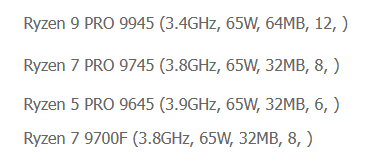 amd ryzen 7 9700f