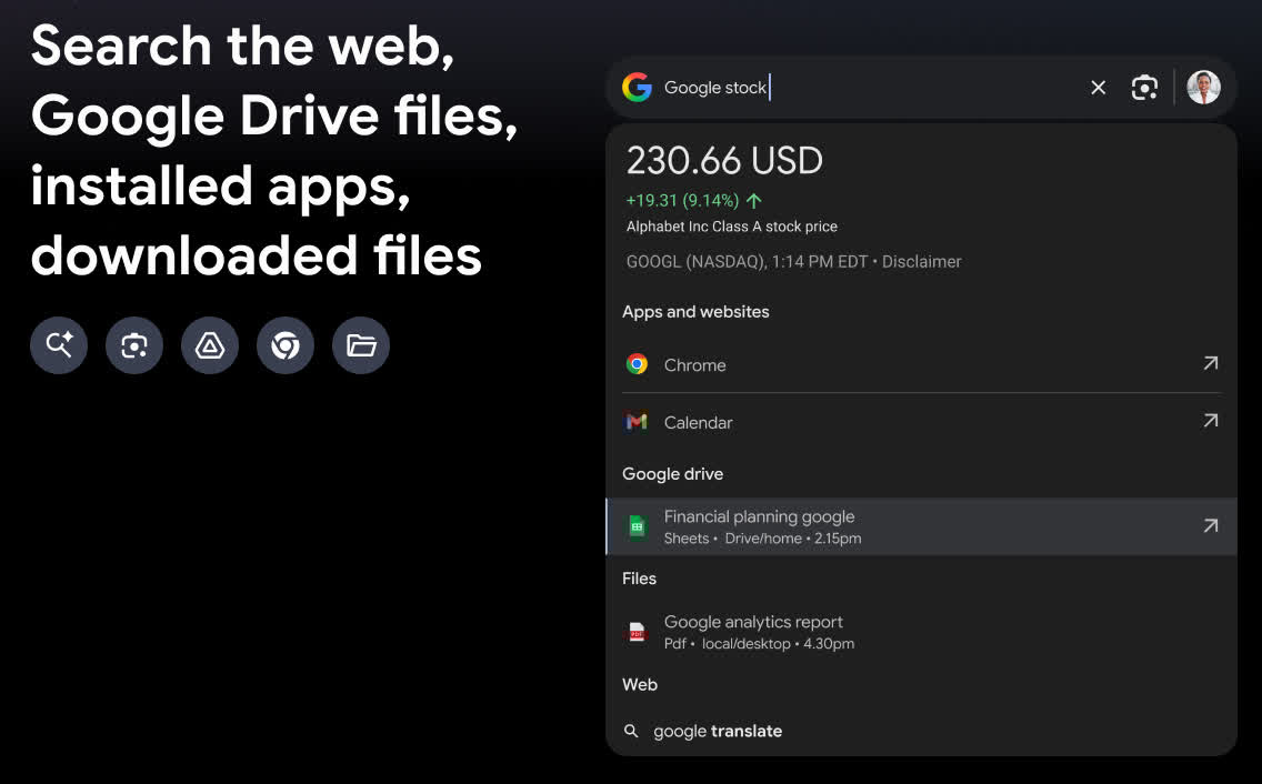 google recherche ia windows