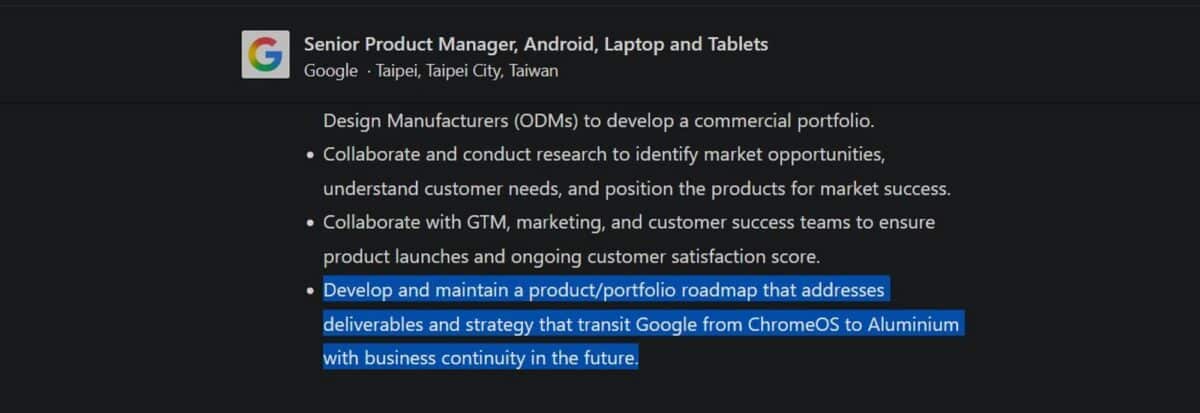 offre d'emploi google