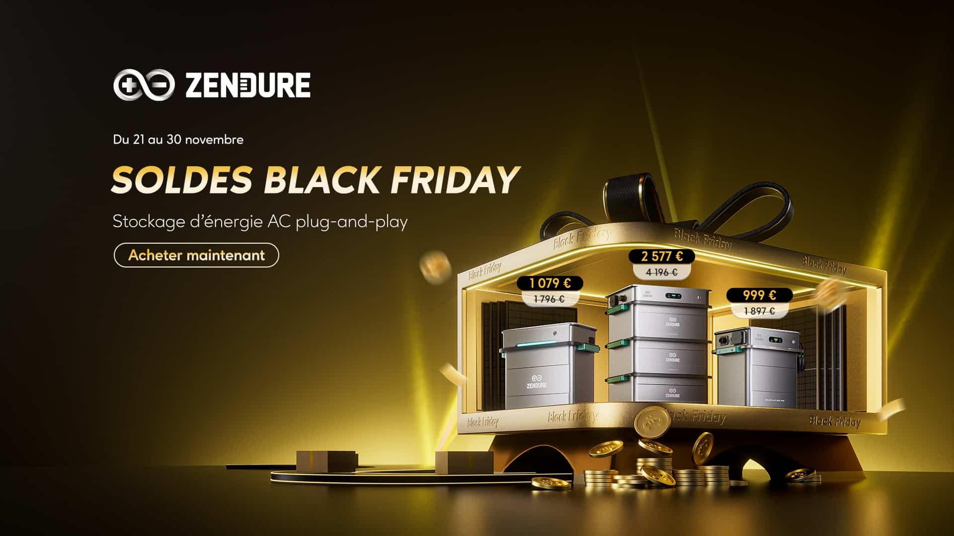 promotions sur les kits solaires zendure pendant le black friday 