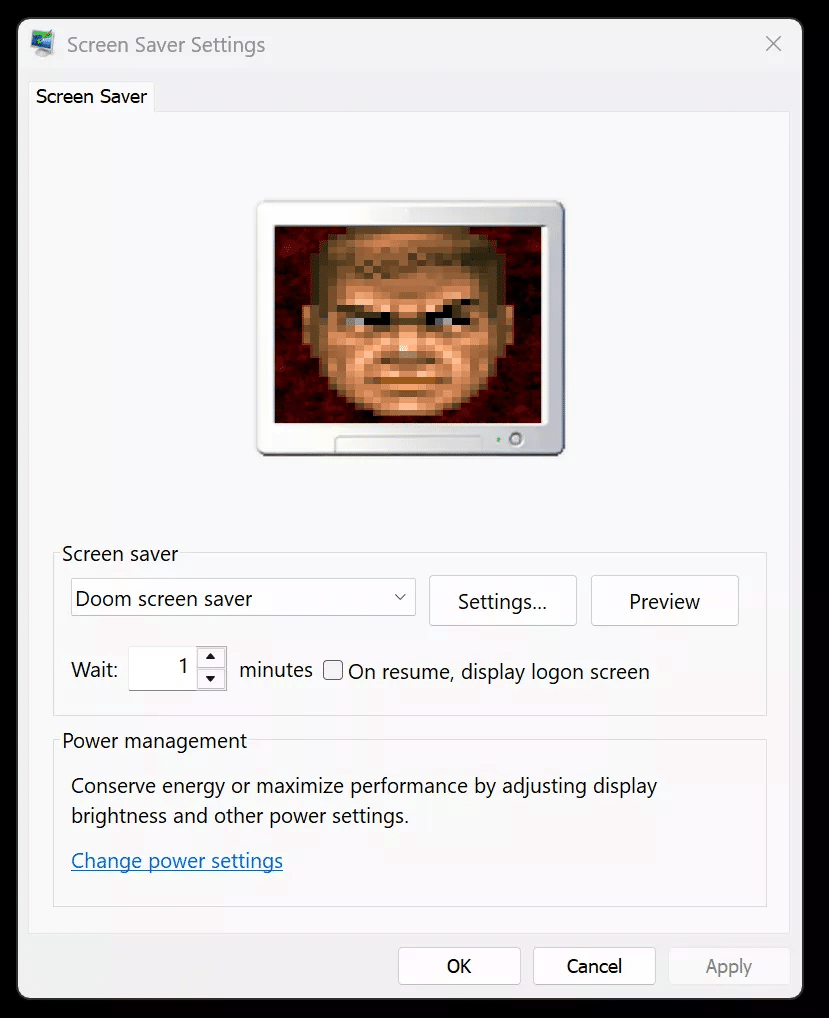 doom économiseur écran pc windows