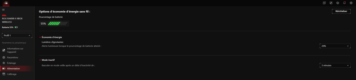 logiciel asus rog raikiri II xbox wireless