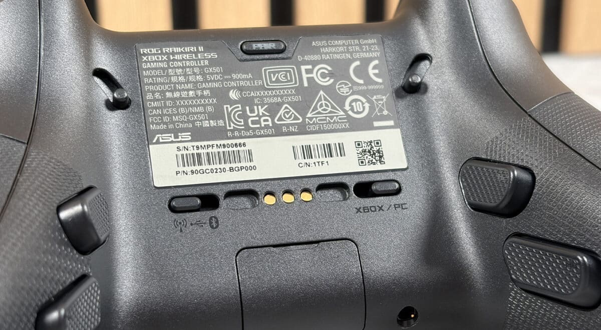 test asus rog raikiri II xbox wireless